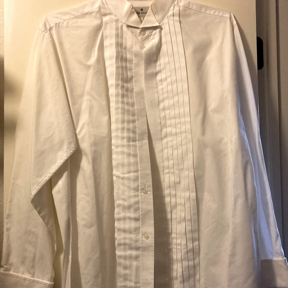 Vintage white tuxedo shirt